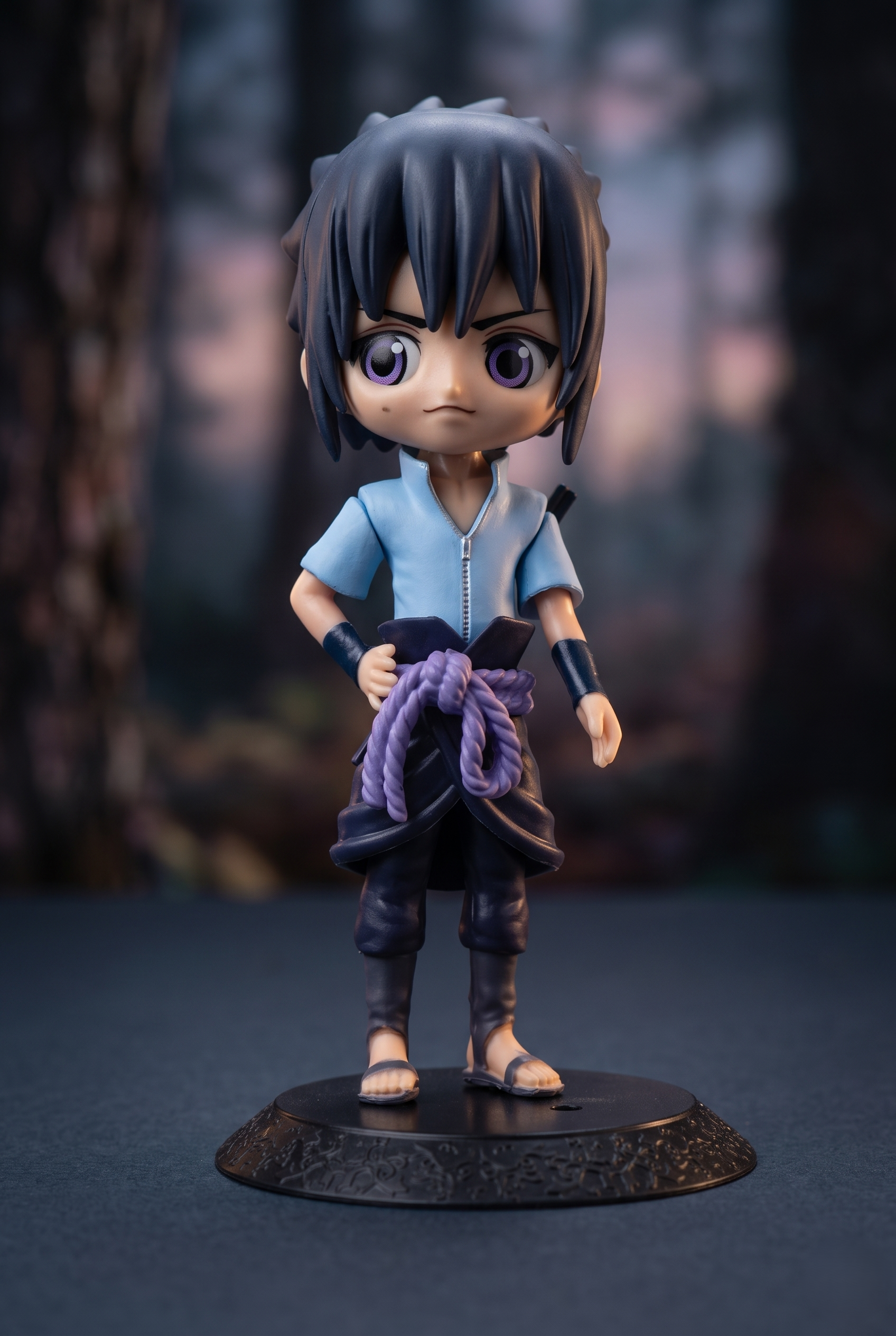 Naruto Shippuden: Sasuke Uchiha 15cm Chibi Figure – Standing Avenger Edition