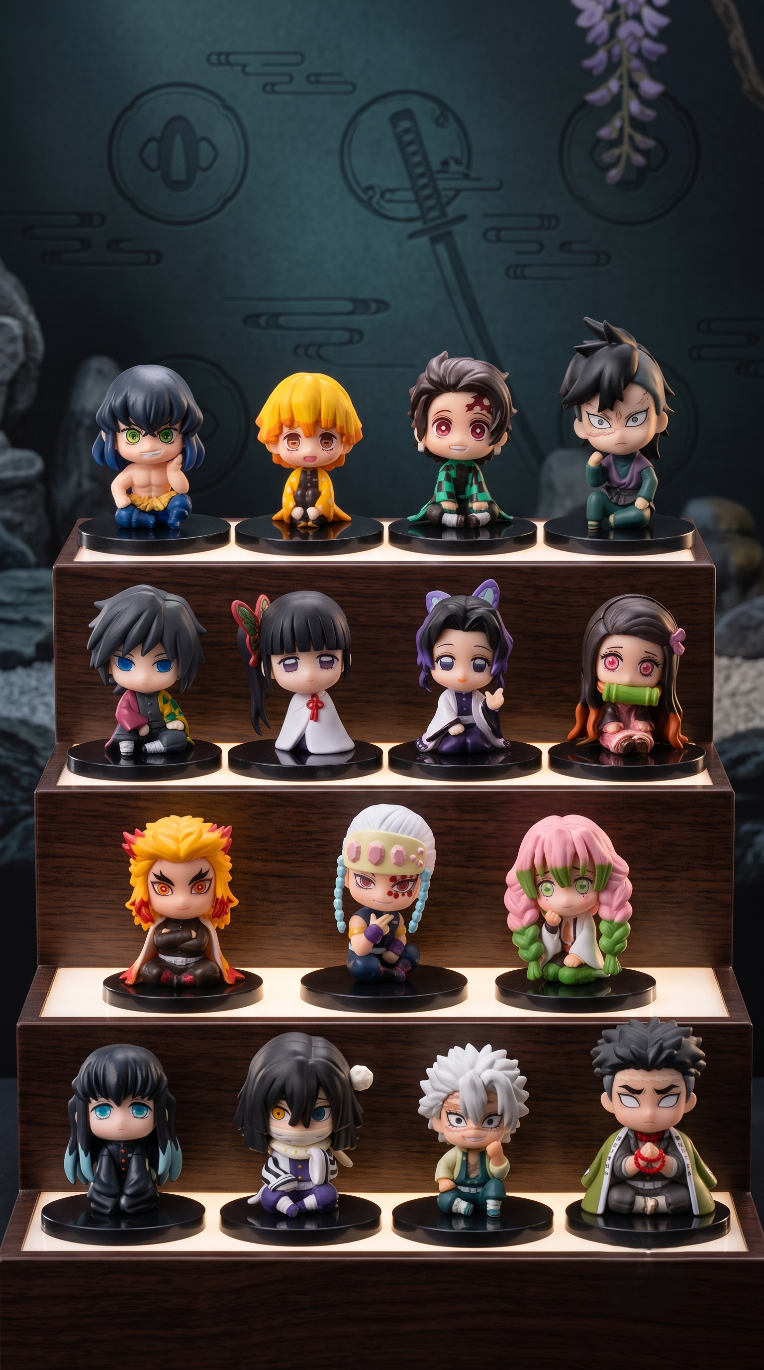 Demon Slayer Highly Detailed: Complete Chibi Miniature Figure Set (6-7cm) – Ultimate Corps & Hashira Edition