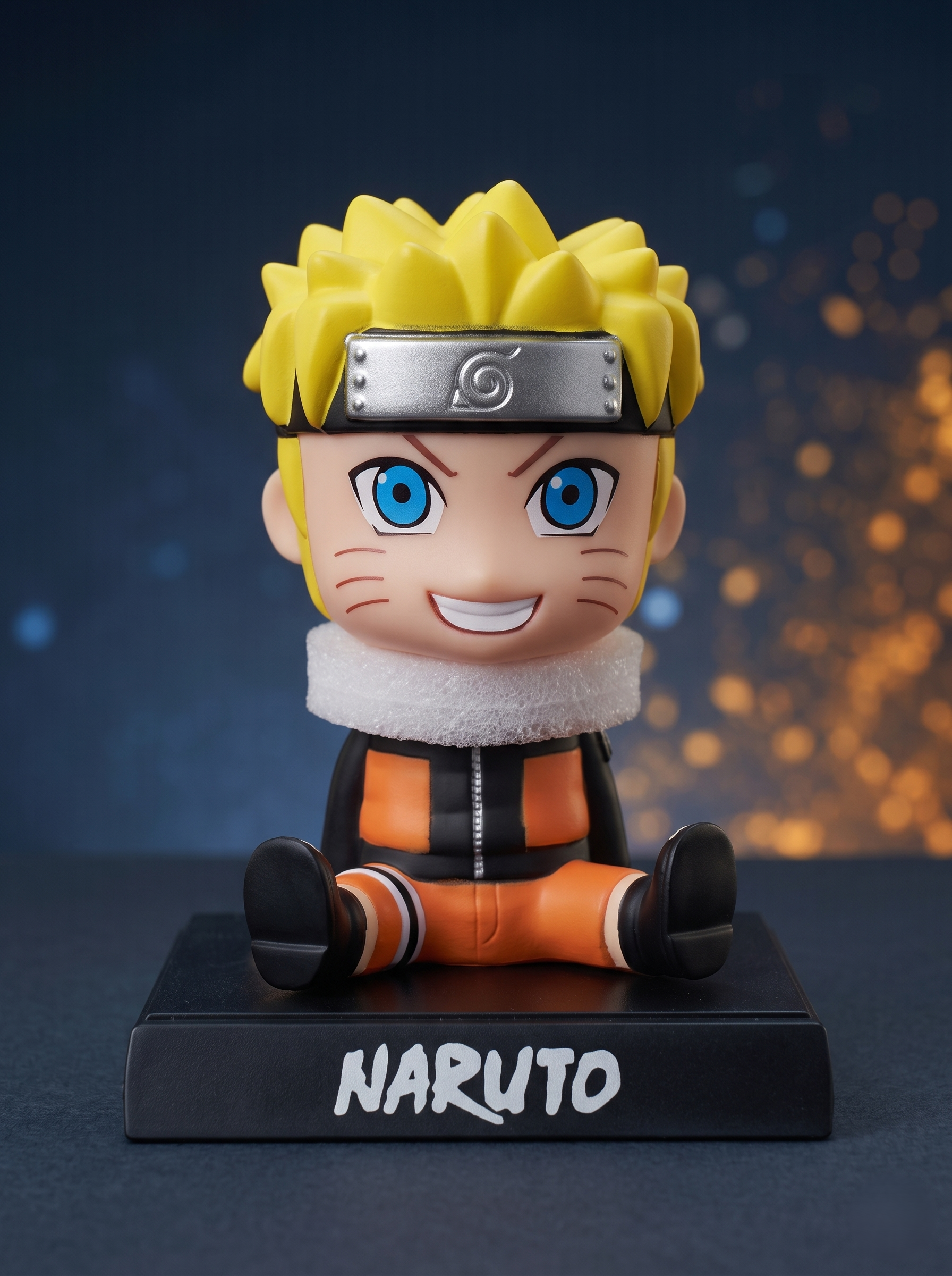 Naruto Shippuden: Naruto Uzumaki Chibi Bobblehead Figure – Sitting Edition